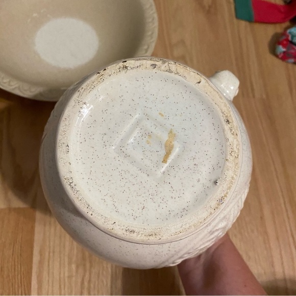 Vintage McCoy Pottery Turkey Pitcher & Bowl Thanksgiving Art Tan Centerpiece - Picture 5 of 8